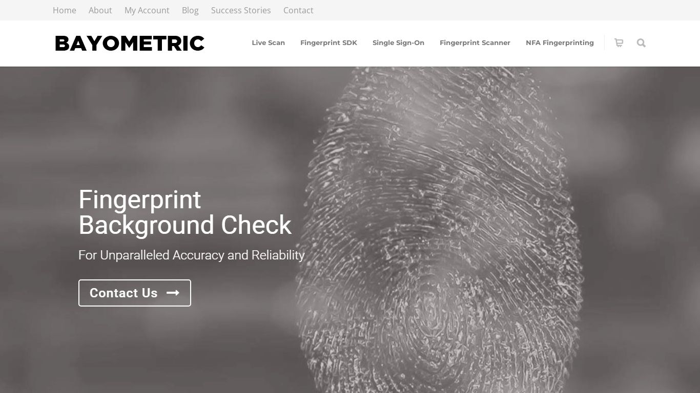 Fingerprint Background Check for Federal / State Agencies - Bayometric